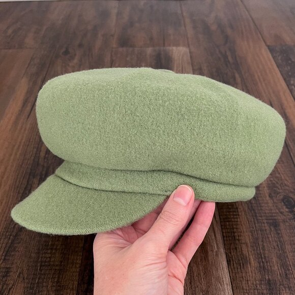 Kangol Wool Spitfire Cap Hat Newsboy Unlined Soft Size Medium Green Style 0259BC - Picture 5 of 13
